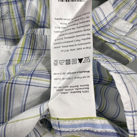 Tatuum Adamus Regular Fit Classic Shirt Mens Window Pane Plaid Button Up - Picture 7 of 16